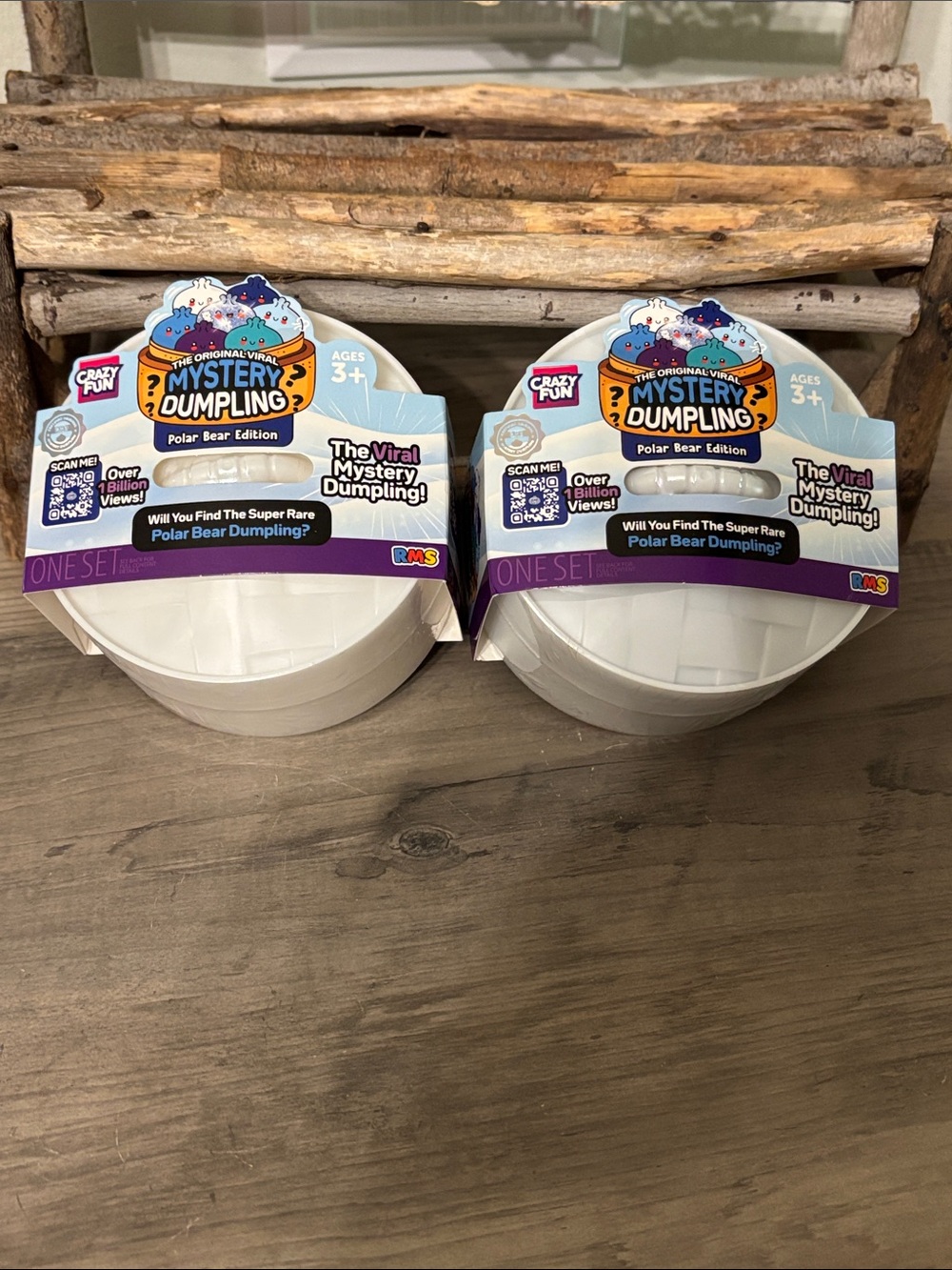 RMS Crazy Fun Lot of 2 Viral Mystery Dumpling Polar Bear Edition- NEW SEALED